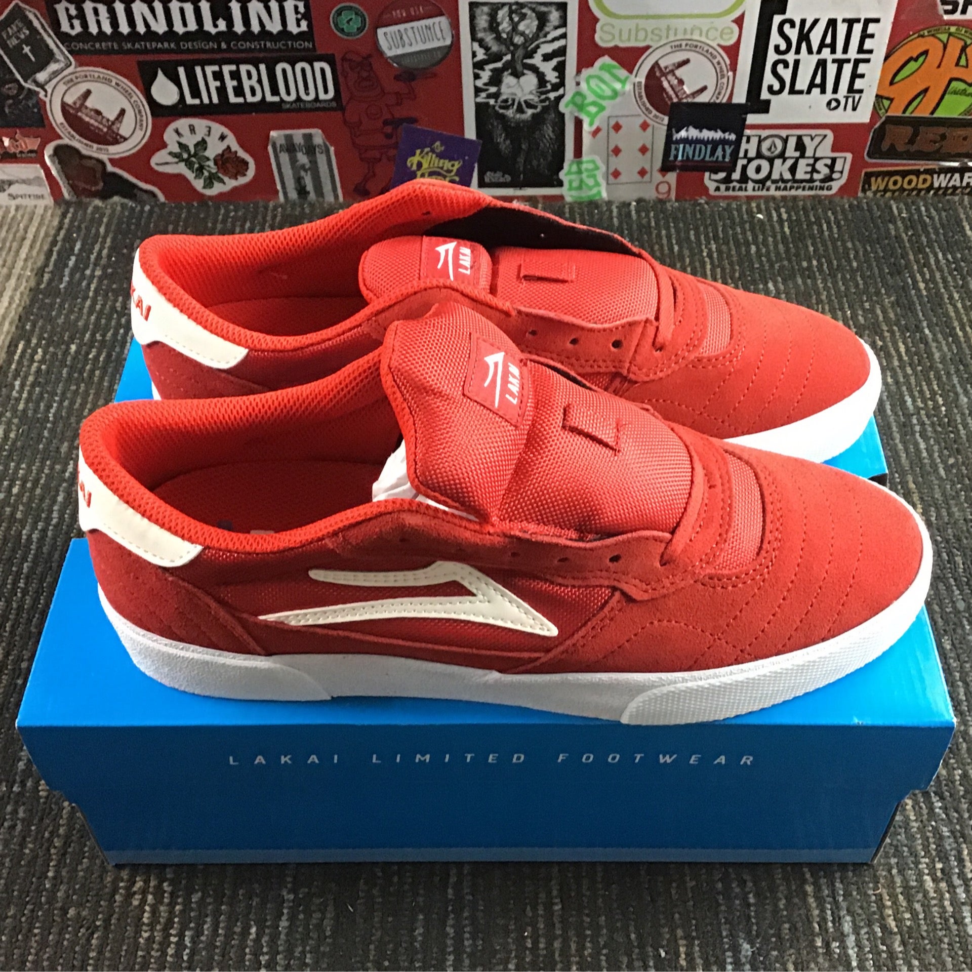 Lakai Tenis Skate Vermelho Lakai Cambridge Flame Suede Substunce